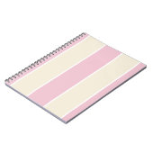 Soft Color Vertical Stripe Pattern Design Notitieboek (Linkerzijde)