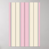 Soft Color Vertical Stripe Pattern Design Poster (Voorkant)
