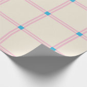 Soft Color Vertical Stripe Pattern Point Design Cadeaupapier (Hoek)