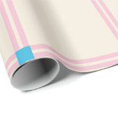 Soft Color Vertical Stripe Pattern Point Design Cadeaupapier (Rol Hoek)