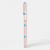 Soft Color Vertical Stripe Pattern Point Design iPhone Hoesje (Linkerkant)