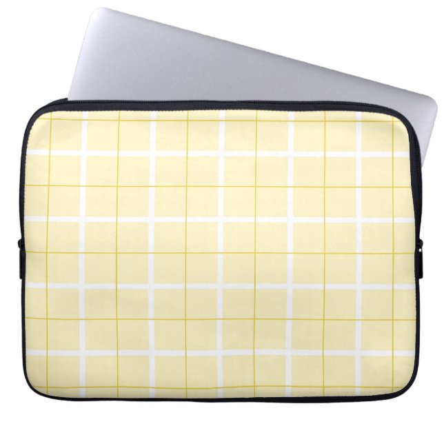 Soft Color Vertical Stripe Pattern Point Design  Laptop Sleeve (Voorkant)