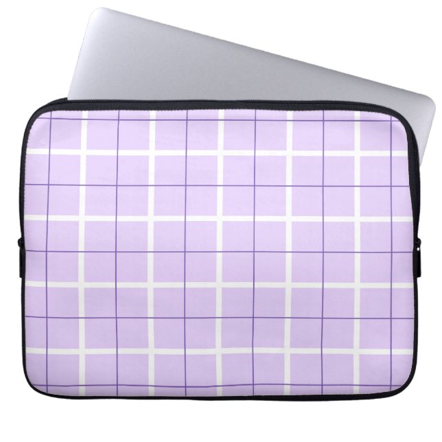 Soft Color Vertical Stripe Pattern Point Design Laptop Sleeve (Voorkant)