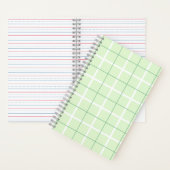 Soft Color Vertical Stripe Pattern Point Design Notitieboek (Binnen)