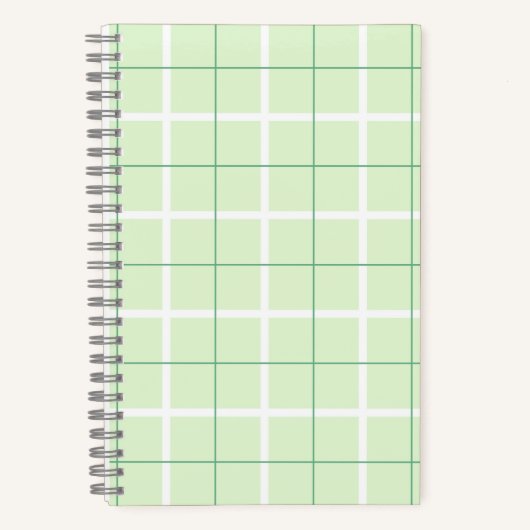 Soft Color Vertical Stripe Pattern Point Design Notitieboek (Voorkant)