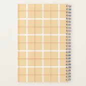 Soft Color Vertical Stripe Pattern Point Design Notitieboek (Achterkant)