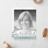 Soft Colors Photo Remembrance Service Dear Ones Notitiekaartje (Voorkant / Achterkant in situ)