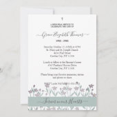 Soft Colors Photo Remembrance Service Dear Ones Notitiekaartje (Achterkant)