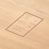 Soft Copper Elegant Modern Wedding Acryl Uitnodigingen (Laagn)