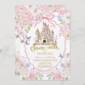 Soft Coquette Butterflies Royal seveness Birthday Kaart (Voorkant / Achterkant)