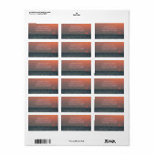 Soft Coral Sunset Peaceful Ocean Florida Gulf Etiket (Full Sheet)