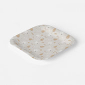 Soft Cosy Halloween Pattern Paper Borden Papieren Bordje (Gebogen)