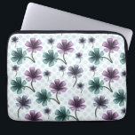 Soft Cottagecore Floral Pattern | Pastel Aesthetic Laptop Sleeve<br><div class="desc">A soft and dreamy cottagecore floral pattern featuring pastel purple and teal flowers on a subtle dotted background. This design captures a gentle, vintage garden aesthetic perfect for those who love calm, cozy, and feminine styles. Ideal for apparel, phone cases, and home decor, this cute and aesthetic floral pattern adds...</div>