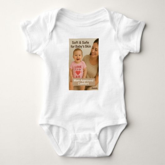 Soft Cotton Baby Bodysuit (Voorkant)