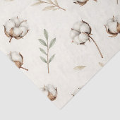 Soft Cotton Blossom Botanical Pattern Tissuepapier (Detail)