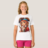 Soft Cotton Girls 'T-shirt - Leuke Prints en moder T-shirt (Voorkant volledig)