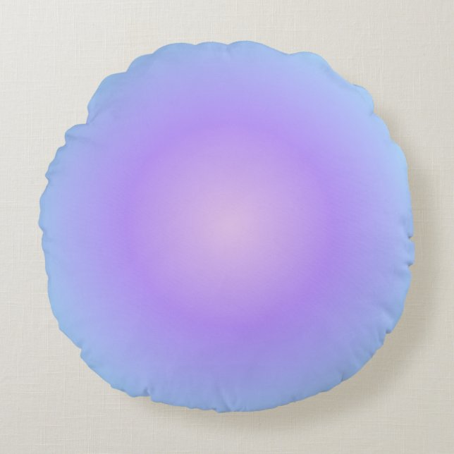 Soft Cotton Lavender Rond Kussen (Voorkant)