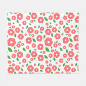 Soft Cozy Deken met Schattige Bloempatroon (Voorkant (Horizontaal))