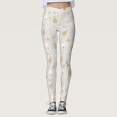 Soft Cozy Halloween Patroon Leggings (Voorkant)