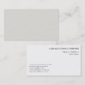 Soft Cream Honeycomb Patroon Visitekaartje (Voorkant / Achterkant)