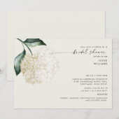 Soft Cream Hydrangea Stem Vrijgezellenfeest Kaart (Voorkant / Achterkant)