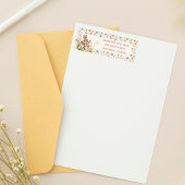 Soft Cream Rustic Bunny Garden Retouradres Etiket