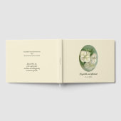 Soft Cream White Pastel Hydrangea Floral Wedding Gastenboek (Volledig)