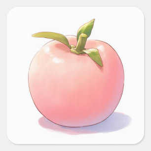 Soft Creative Art Vierkante Sticker