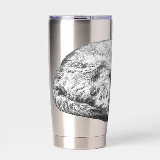 Soft curl in festive calm geïsoleerde drinkbeker (Voorkant)