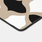 Soft Curves Pattern - Taupe, Black en White Bureaumat (Hoek)