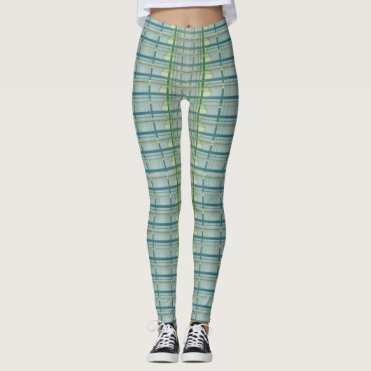 Soft Cutting Herbezocht Tartan 1 Leggings (Voorkant)