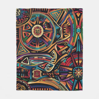 Soft Cyan "Kroniek van de Ouden" Pluche Fleece