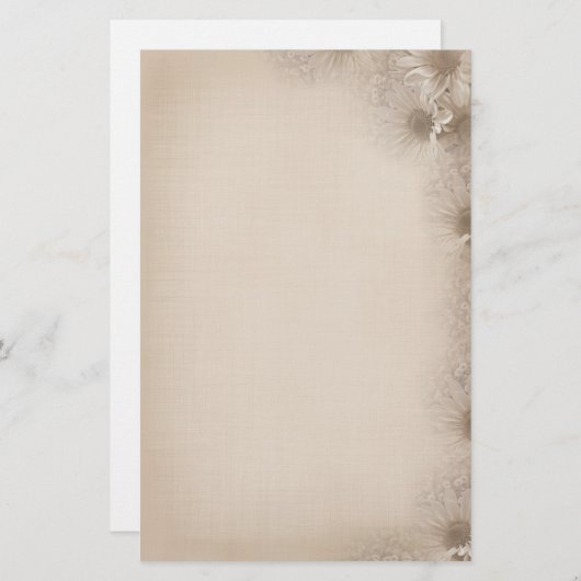 Soft Daisies Briefpapier (Voorkant / Achterkant)