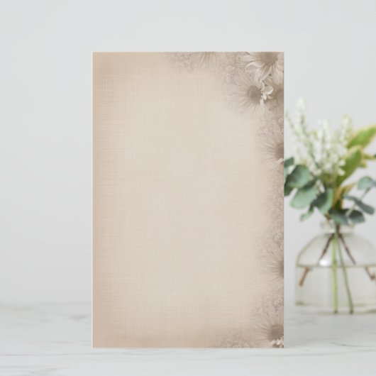 Soft Daisies Briefpapier (Staand voorkant)