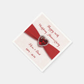 Soft Damask 40th Jubileum Paper Napkins Servet (Hoek)