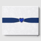 Soft Damask 45th Wedding Jubileum Guestbook Gastenboek (Achterkant)