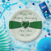 Soft Damask 55th Wedding Jubileum Papier Bord (Feest)