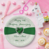 Soft Damask 55th Wedding Jubileum Papier Bord (Feest)