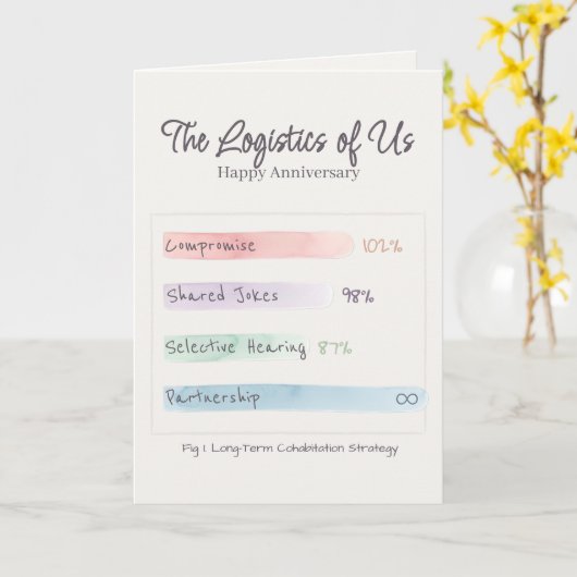 Soft Data | By the Numbers | Seal Anniversary Kaart (Gele Bloem)