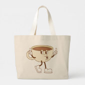 Soft Days Ahead – Minimal Lowercase Typography wit Grote Tote Bag (Achterkant)