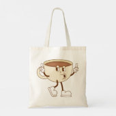 Soft Days Ahead – Minimal Lowercase Typography wit Tote Bag (Achterkant)