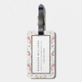 Soft Deco VI | Gelukkig Dag Bagagelabel (Achterkant verticaal)