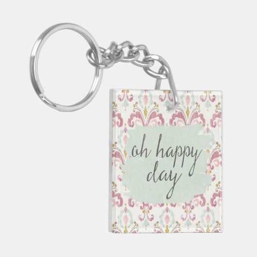 Soft Deco VI | Gelukkig Dag Sleutelhanger (Voorkant Links)