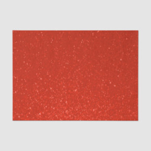 Soft Deep Red Glitter Print Tissuepapier