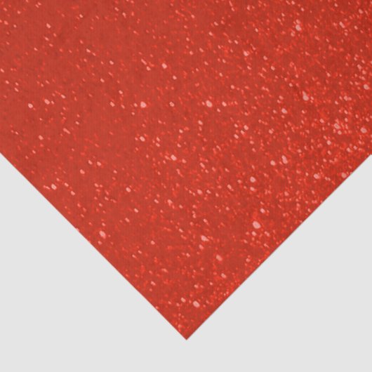 Soft Deep Red Glitter Print Tissuepapier (Detail)