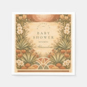 Soft Desert Wildflowers Baby Shower Servet (Voorkant)