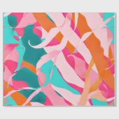 Soft Dreams: Abstracte pastelpatronen Cadeaupapier (Vlak)