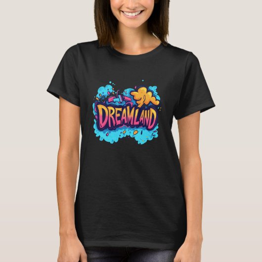 Soft Dreams in Dreamland for a Serene Night T-shirt (Voorkant)