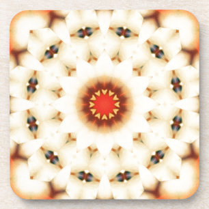 Soft Dreamweaver Cream Floral Pattern Bier Onderzetter