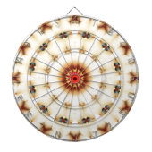 Soft Dreamweaver Cream Floral Pattern Dartbord (Voorkant)